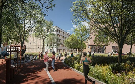 Menschen unterhalten sich in der Natur | © De Zwarte Hond Groningen / Gefördert durch das Bundesministerium für Wohnen, Stadtentwicklung und Bauwesen mittels des Programms "Zukunftsfähige Innenstädte und Zentren"