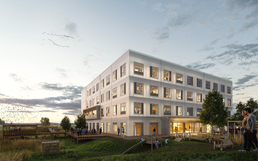 Gebäude mit vielen Fenstern | © BIS/Partner und Partner Architekten