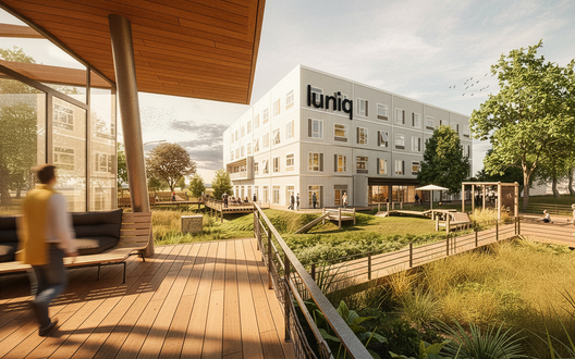 Visualisierung von einem Gebäude in der Natur | © BIS/Tim David Müller-Zitzke