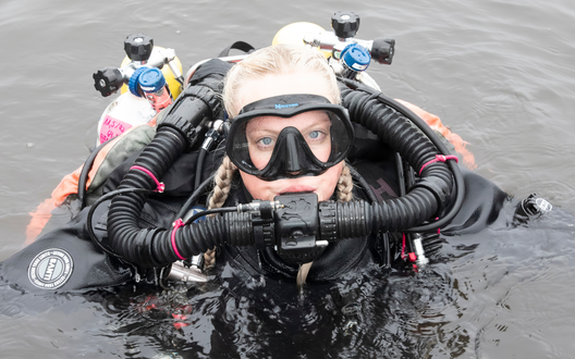 Tauchen ist Alexandra Pischynas Leidenschaft | © WFB/Jens Lehmkühler