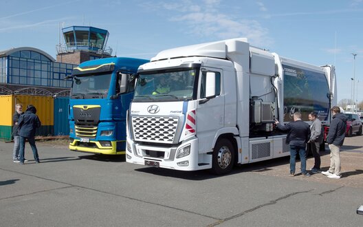 Der Mobilitätstag in Bremerhaven diskutiert den aktuellen Stand der Wasserstofftechnologie im Schwerlastverkehr | © Wolfhard Scheer