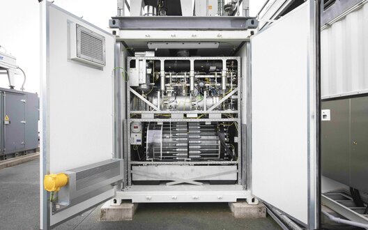 Ein Elektrolyseur des Hydrogen Labs | © WFB/Jens Lehmkühler   