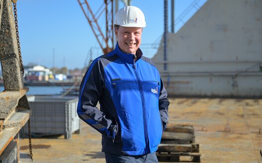 Andre Hennes ist bei der Lloyd Werft für den Bereich Umweltschutz zuständig