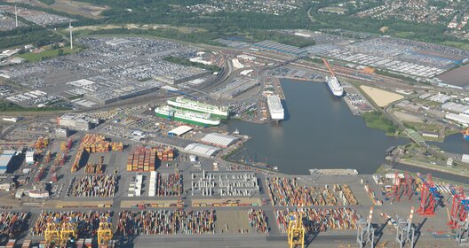 Luftbild BHV Containerterminal 23.06.20